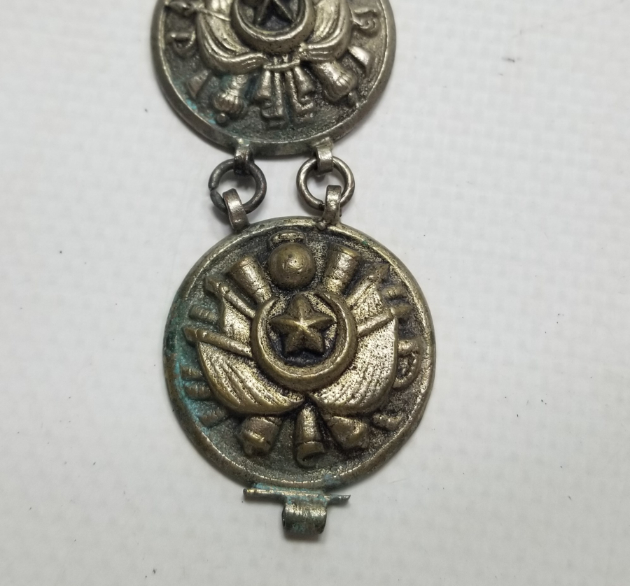 OSMANLI DEVLET ARMALI PARÇALARDAN YAPILMIŞ ÇOK NADİR BİLEZİK - BİLEKLİK