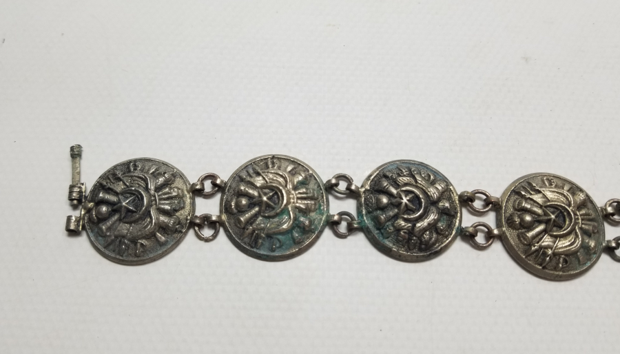 OSMANLI DEVLET ARMALI PARÇALARDAN YAPILMIŞ ÇOK NADİR BİLEZİK - BİLEKLİK