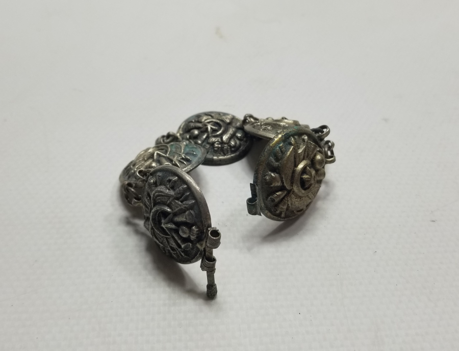 OSMANLI DEVLET ARMALI PARÇALARDAN YAPILMIŞ ÇOK NADİR BİLEZİK - BİLEKLİK