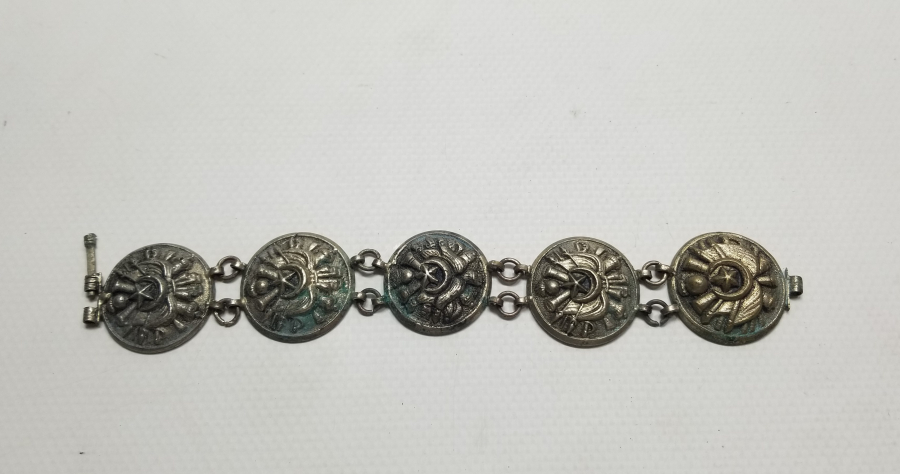 OSMANLI DEVLET ARMALI PARÇALARDAN YAPILMIŞ ÇOK NADİR BİLEZİK - BİLEKLİK