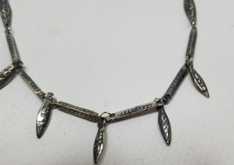 OSMANLI DÖNEMİ ESKİŞEHİR YAPIMI SAVATLI PARÇALARDAN DİZAYN EDİLMİŞ GERDANLIK PARÇASI