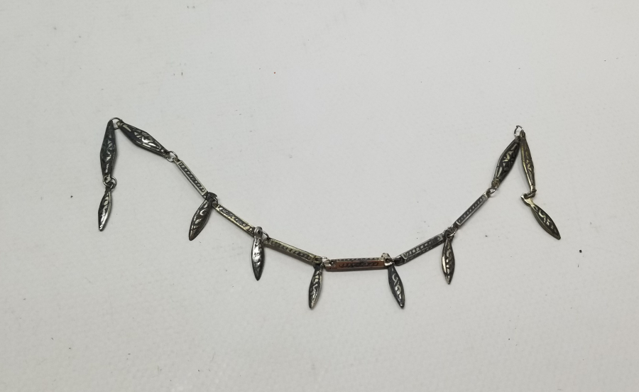 OSMANLI DÖNEMİ ESKİŞEHİR YAPIMI SAVATLI PARÇALARDAN DİZAYN EDİLMİŞ GERDANLIK PARÇASI