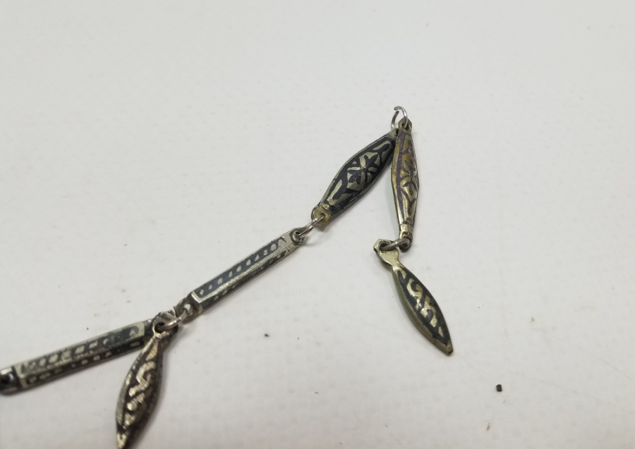 OSMANLI DÖNEMİ ESKİŞEHİR YAPIMI SAVATLI PARÇALARDAN DİZAYN EDİLMİŞ GERDANLIK PARÇASI