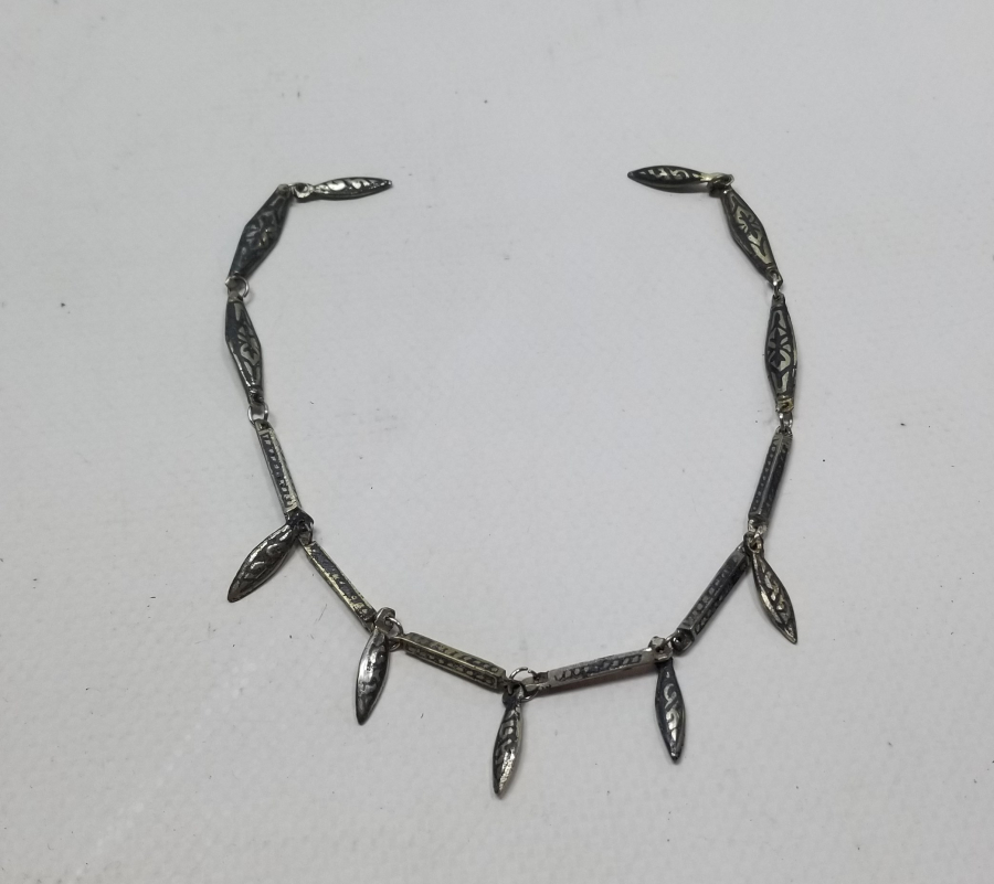 OSMANLI DÖNEMİ ESKİŞEHİR YAPIMI SAVATLI PARÇALARDAN DİZAYN EDİLMİŞ GERDANLIK PARÇASI