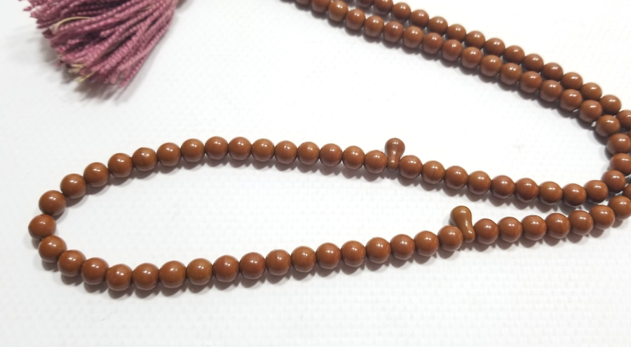 OSMANLI DÖNEMİ MERCANİ RENKTE 99LUK BEYKOZ NAMAZ TESPİHİ