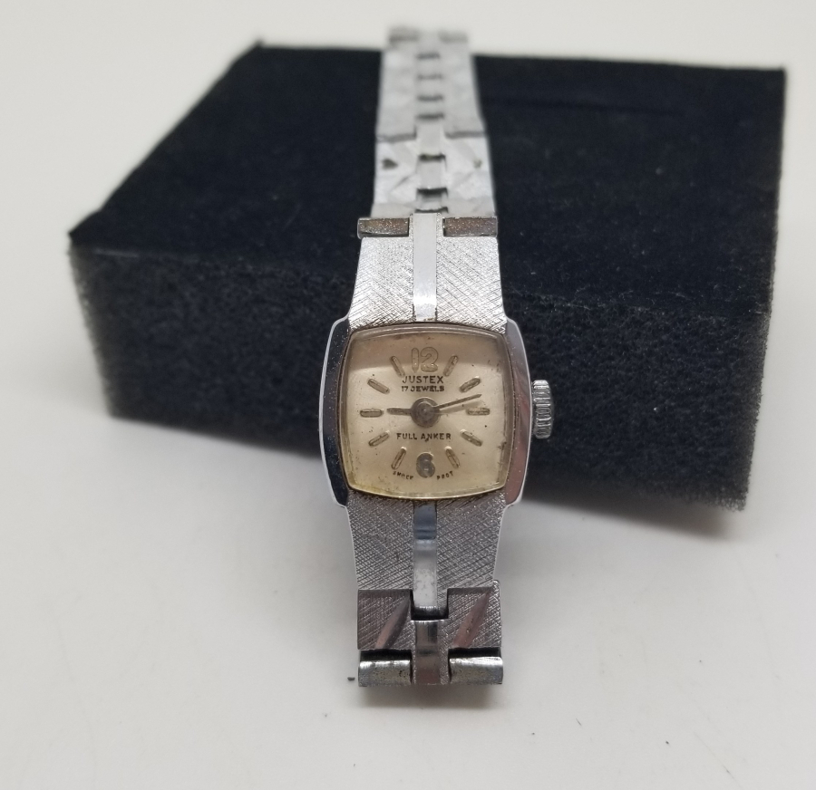 JUSTEX MARKA KURMALI ANTİKA KOL SAATİ