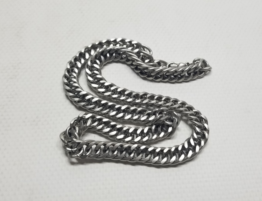 KALIN TİPTE GÜMÜŞ KAPLAMA KRAL ZİNCİRİ