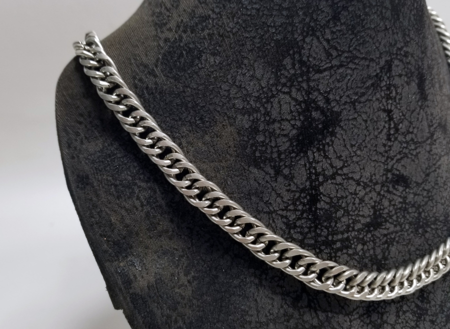 KALIN TİPTE GÜMÜŞ KAPLAMA KRAL ZİNCİRİ