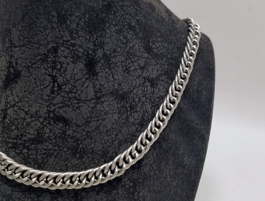 KALIN TİPTE GÜMÜŞ KAPLAMA KRAL ZİNCİRİ