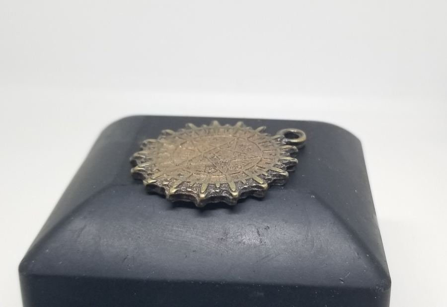 MÜHRÜ SÜLEYMAN GÖRSELLİ NAZAR TILSIMLI BİJUTERİ KOLYE UCU