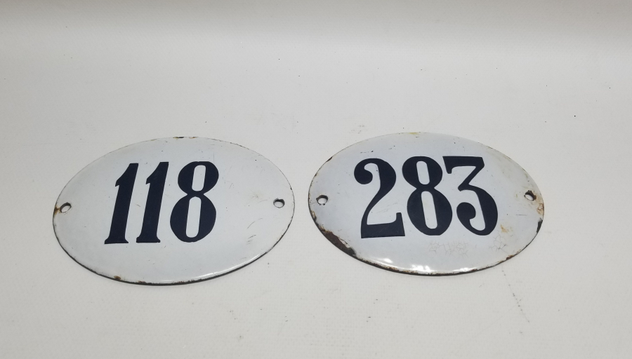 EL YAZMA ANTİKA EMAYE KAPI NUMARALARI