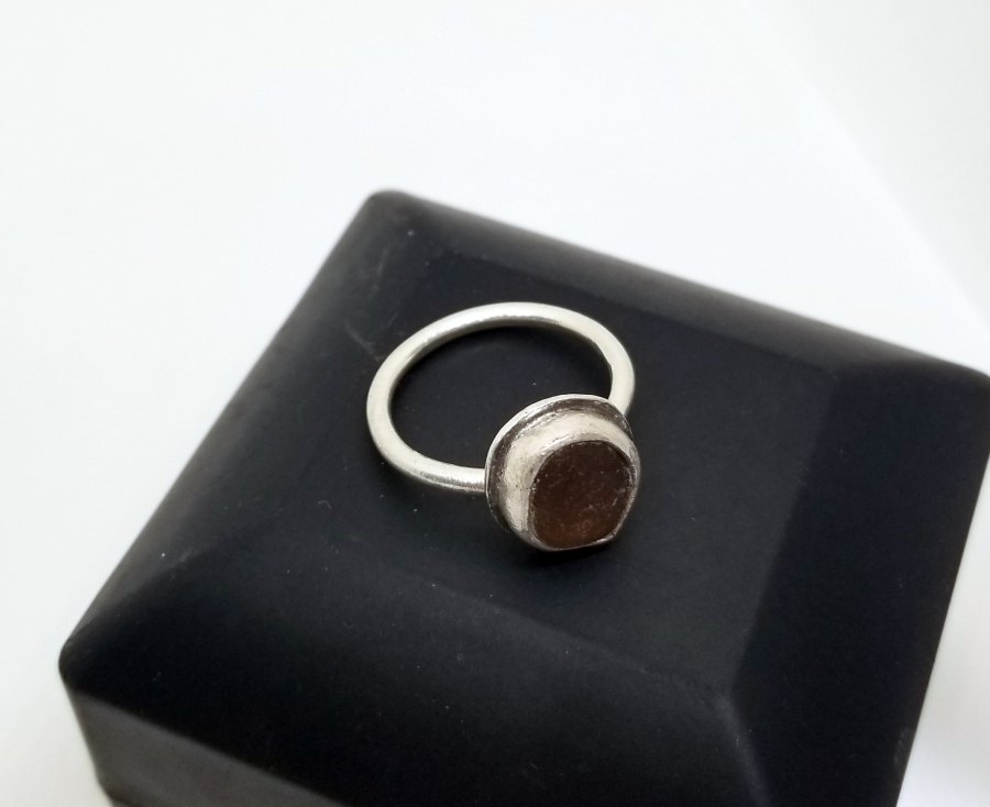 AKİK TAŞLI EL YAPIMI TÜRKMEN YÜZÜK