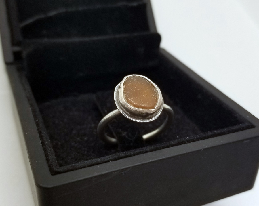 AKİK TAŞLI EL YAPIMI TÜRKMEN YÜZÜK