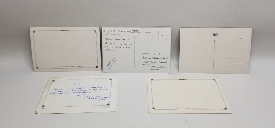 5 ADET ANTİKA ÜNLÜLER KARTPOSTALI