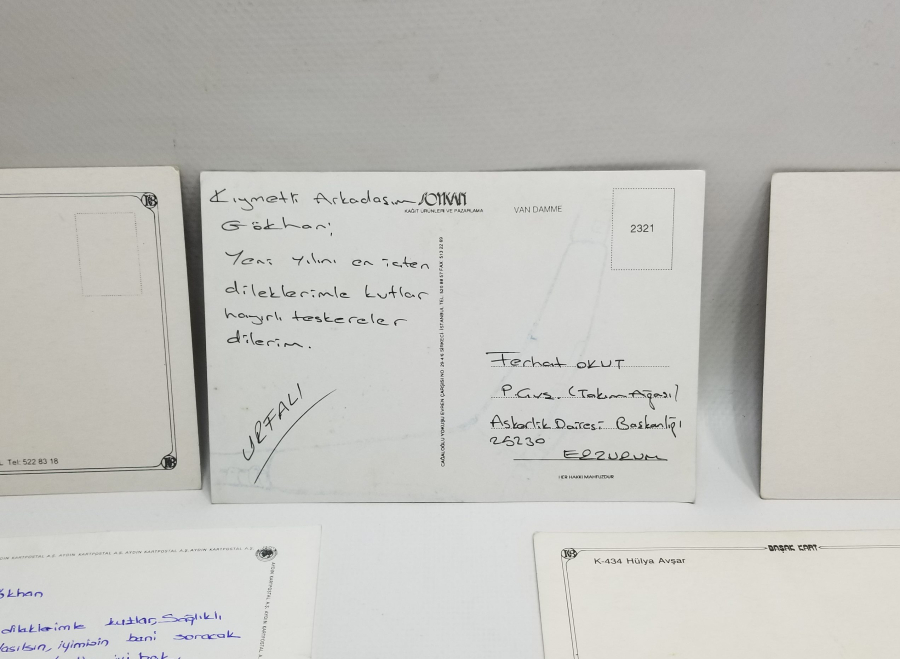 5 ADET ANTİKA ÜNLÜLER KARTPOSTALI