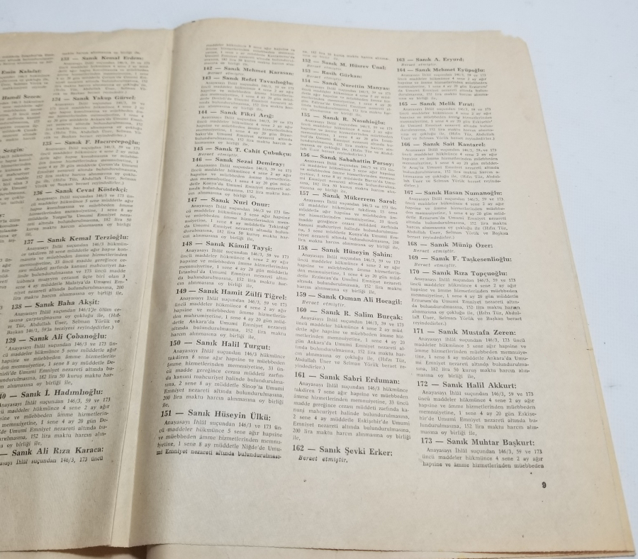 27 MAYIS DARBESİ SONRASI YÜKSEK ADALET DİVANI KARARLARI