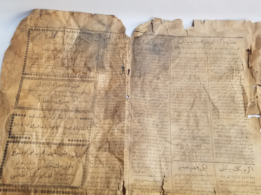 1925 TARİHLİ OSMANLICA YAZILI TANİN GAZETESİ