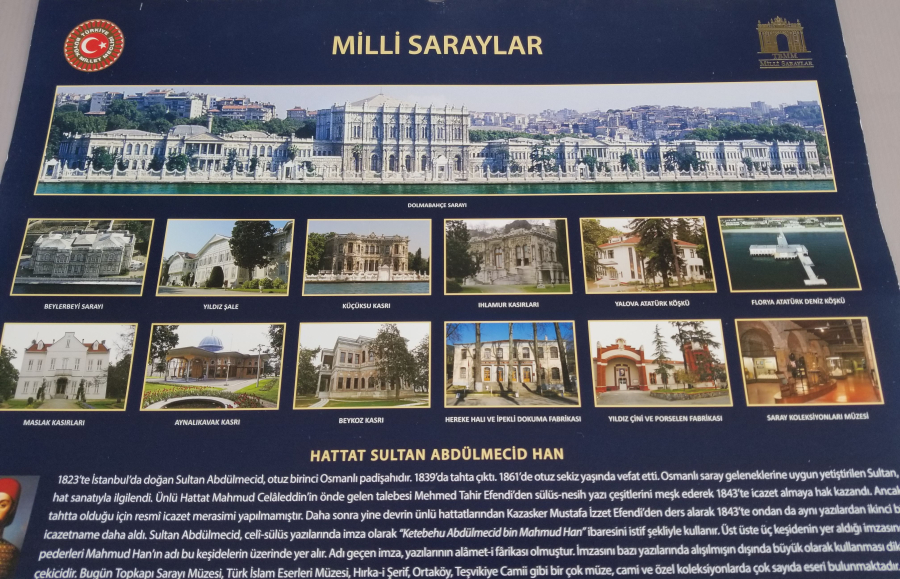 2016 YILI ABDÜLMECİD HAN HATLARINDAN OLUŞAN TAKVİM