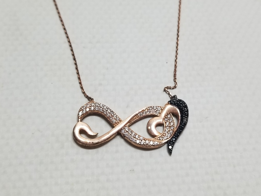 MARGAZİT VE GRANAT TAŞLI GÜMÜŞ KOLYE