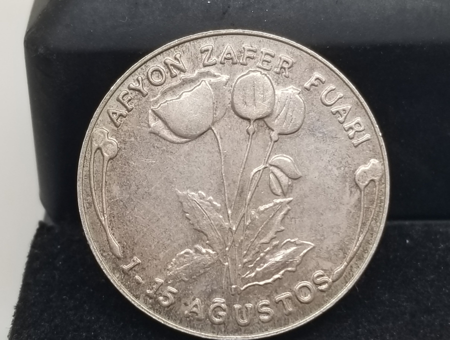 AFYON ZAFER FUARI ANISINA BASILMIŞ NADİR GÜMÜŞ HATIRA PARA