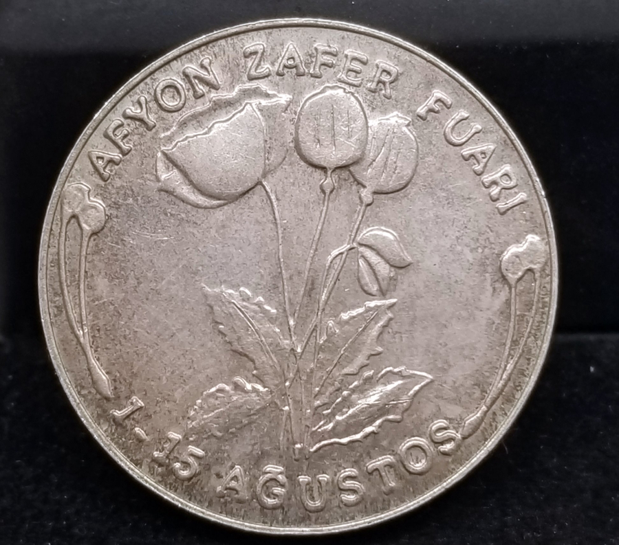 AFYON ZAFER FUARI ANISINA BASILMIŞ NADİR GÜMÜŞ HATIRA PARA