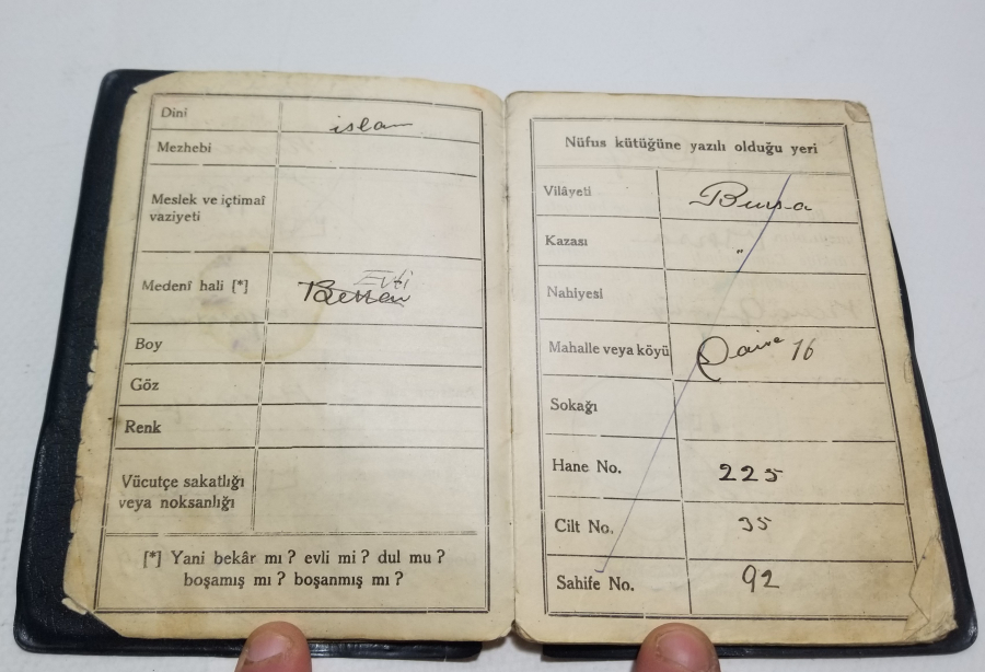 ANTİKA NÜFUS HÜVİYET CÜZDANI