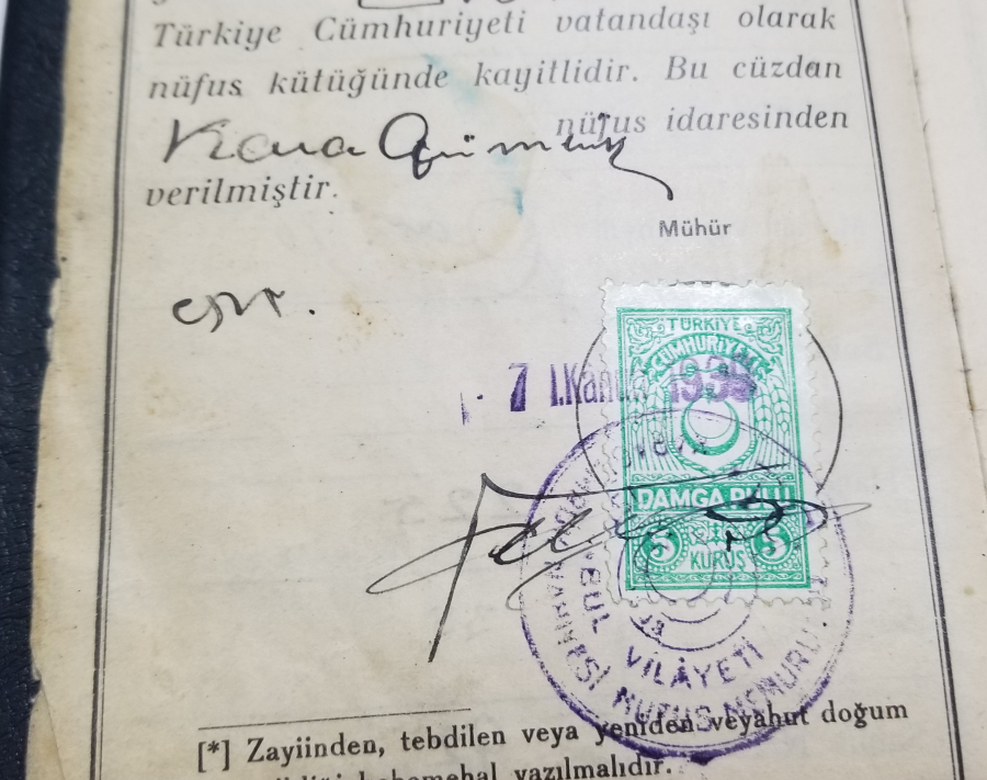 ANTİKA NÜFUS HÜVİYET CÜZDANI