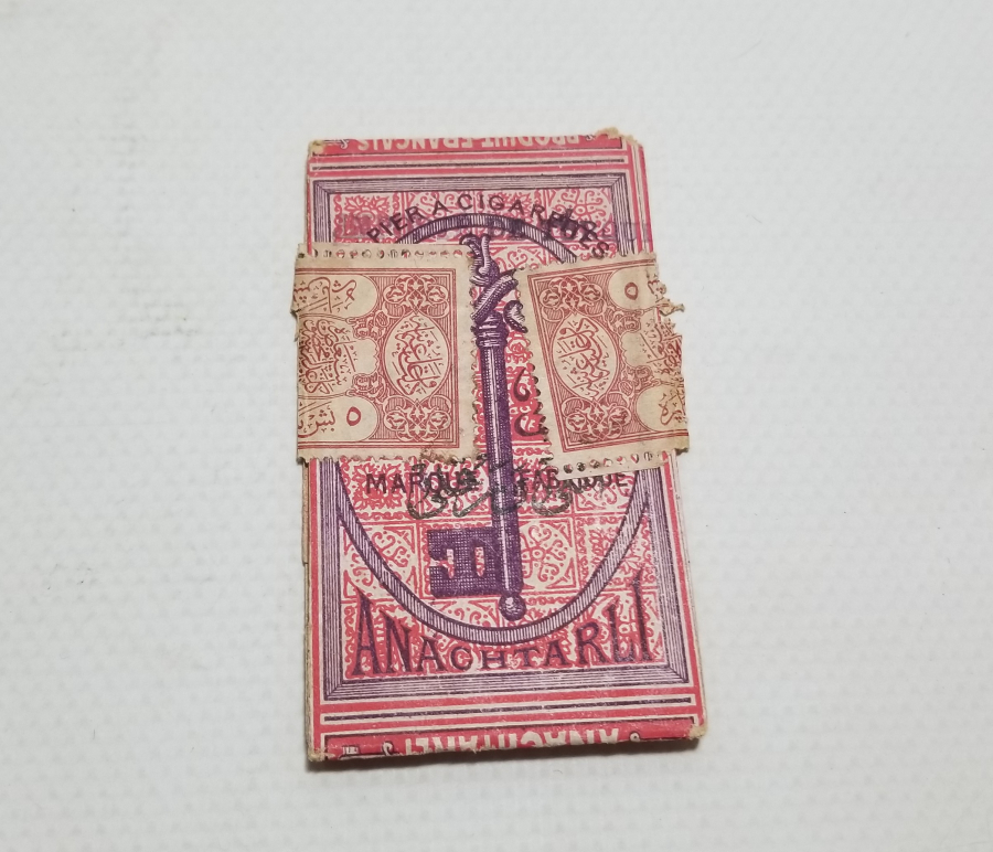 ORİJİNAL BANDROLÜYLE OSMANLI DÖNEMİ SİGARA KAĞIDI PAKETİ