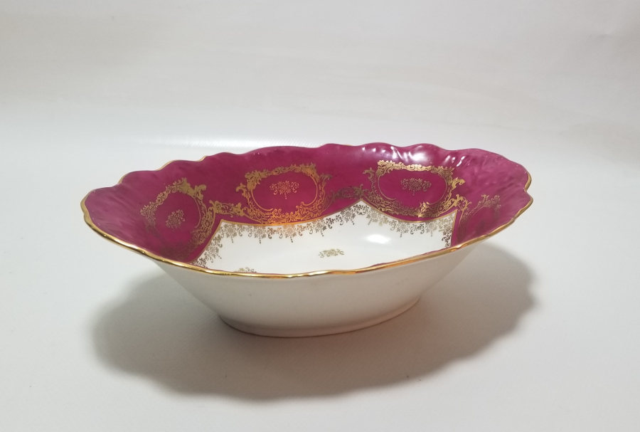 ÜZERİ ALTIN VARAKLI NADİR LİMOGES JARDİNYER