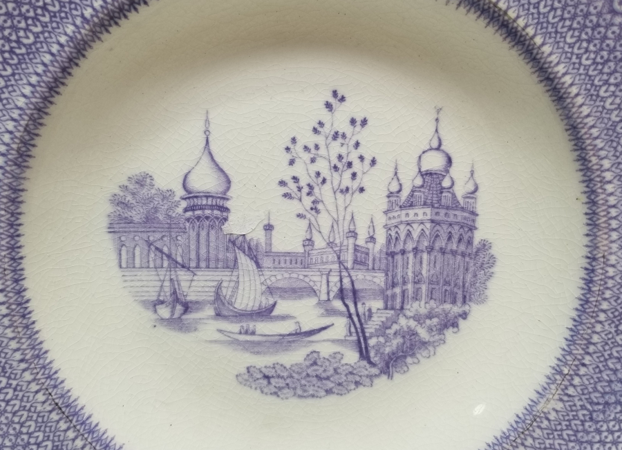 OSMANLI DÖNEMİ ORYANTALİST PORSELEN TABAK