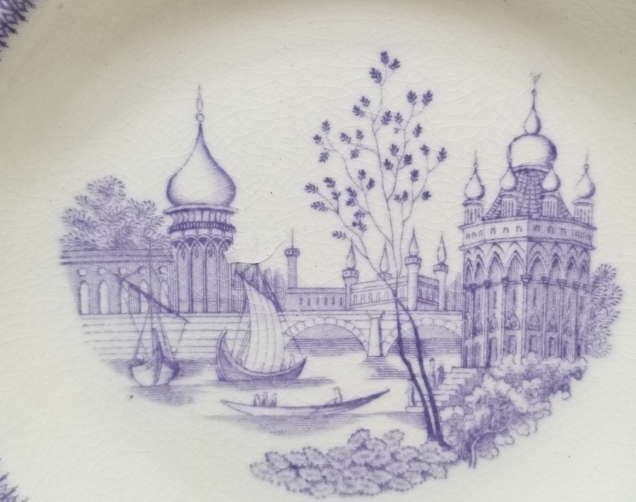 OSMANLI DÖNEMİ ORYANTALİST PORSELEN TABAK