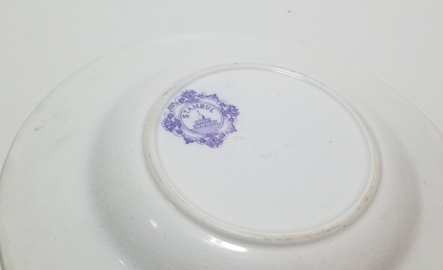 OSMANLI DÖNEMİ ORYANTALİST PORSELEN TABAK