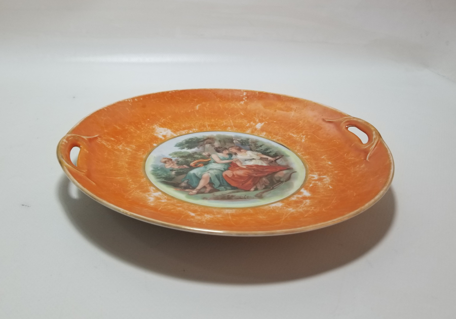 BAZAR DU LEVANT PERA DAMGALI OSMANLI DÖNEMİ PORSELEN JARDİNYER - MEYVELİK