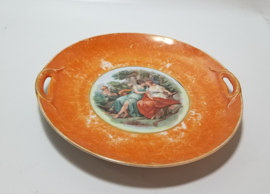 BAZAR DU LEVANT PERA DAMGALI OSMANLI DÖNEMİ PORSELEN JARDİNYER - MEYVELİK