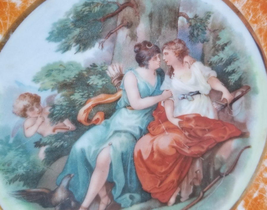 BAZAR DU LEVANT PERA DAMGALI OSMANLI DÖNEMİ PORSELEN JARDİNYER - MEYVELİK