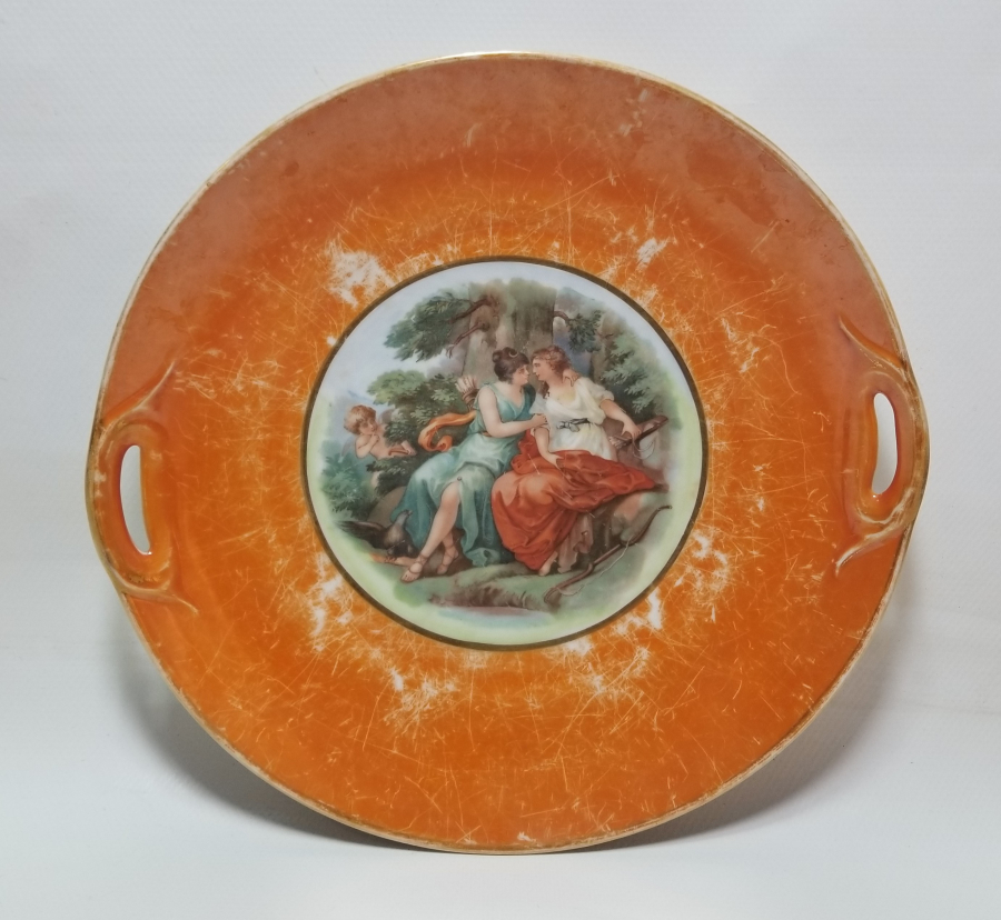 BAZAR DU LEVANT PERA DAMGALI OSMANLI DÖNEMİ PORSELEN JARDİNYER - MEYVELİK