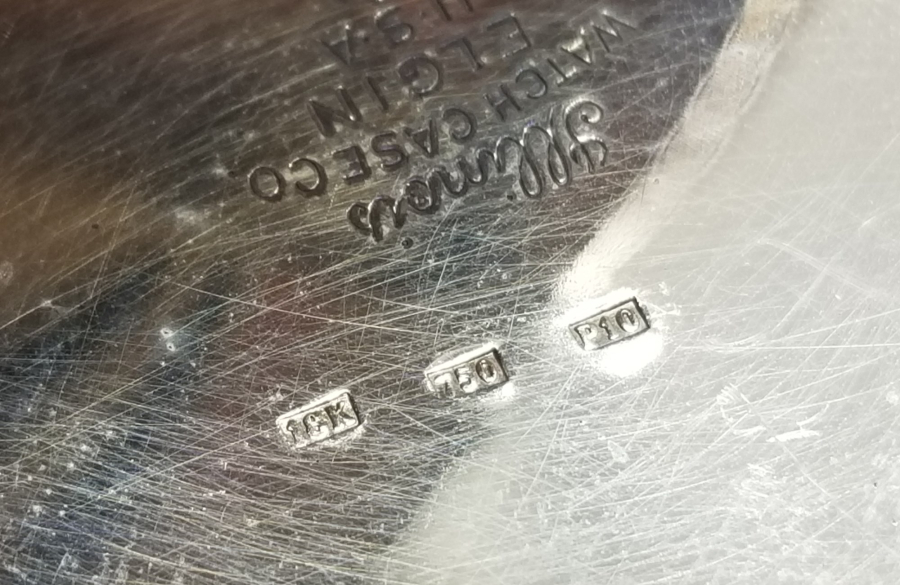 18 AYAR ALTIN KAPLAMA ANTİKA AMERİKAN CEP SAATİ KASASI