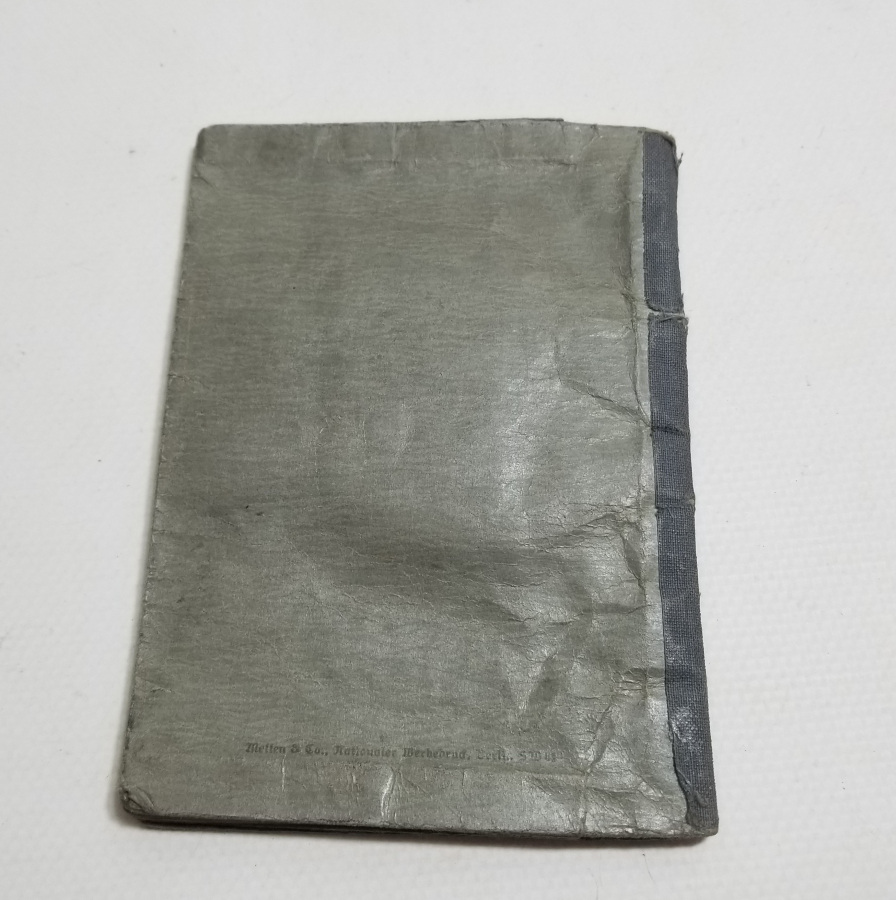 2. DÜNYA SAVAŞI DÖNEMİ ASKER KİMLİĞİ - ASKER KİMLİK DEFTERİ