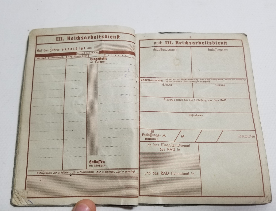 2. DÜNYA SAVAŞI DÖNEMİ ASKER KİMLİĞİ - ASKER KİMLİK DEFTERİ