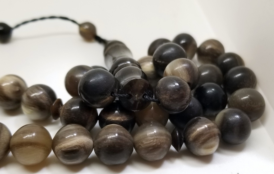 BUFALO BOYNUZUNDAN YAPILMIŞ USTA İŞİ 33LÜK TESPİH