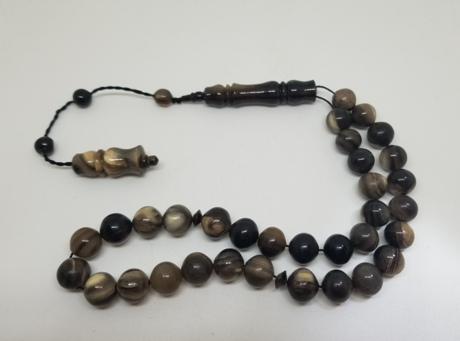 BUFALO BOYNUZUNDAN YAPILMIŞ USTA İŞİ 33LÜK TESPİH