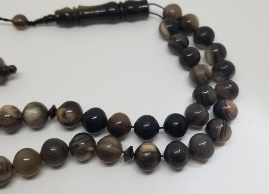 BUFALO BOYNUZUNDAN YAPILMIŞ USTA İŞİ 33LÜK TESPİH