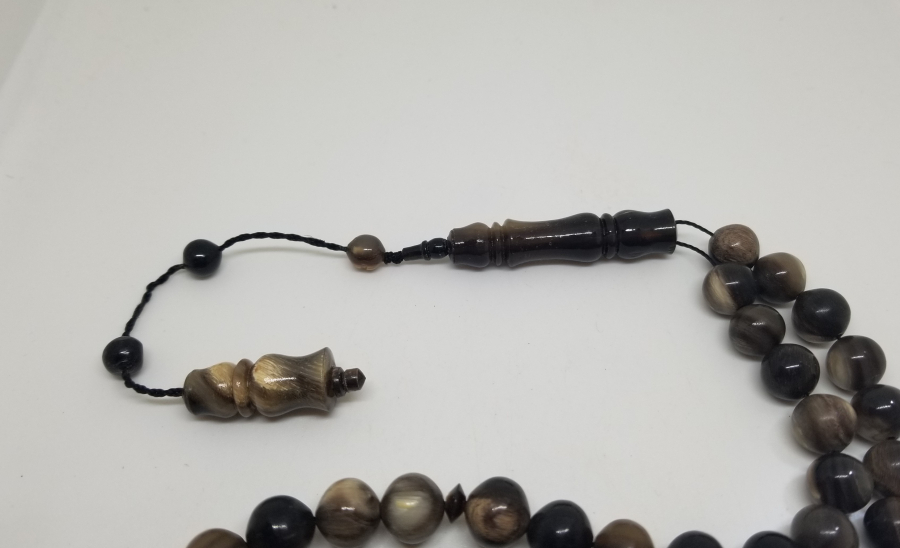 BUFALO BOYNUZUNDAN YAPILMIŞ USTA İŞİ 33LÜK TESPİH