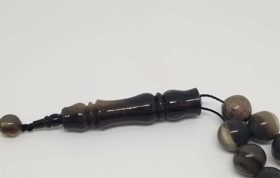 BUFALO BOYNUZUNDAN YAPILMIŞ USTA İŞİ 33LÜK TESPİH