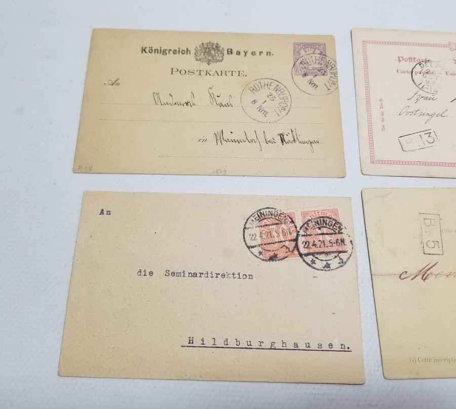 ALMANCA YAZILI ANTİKA KARTPOSTAL LOTU