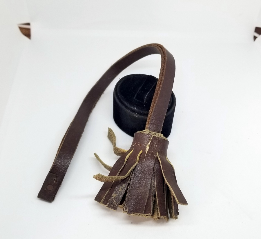 OSMANLI DÖNEMİ ÇOK NADİR DERİ SUBAY KILIÇ PÜSKÜLÜ