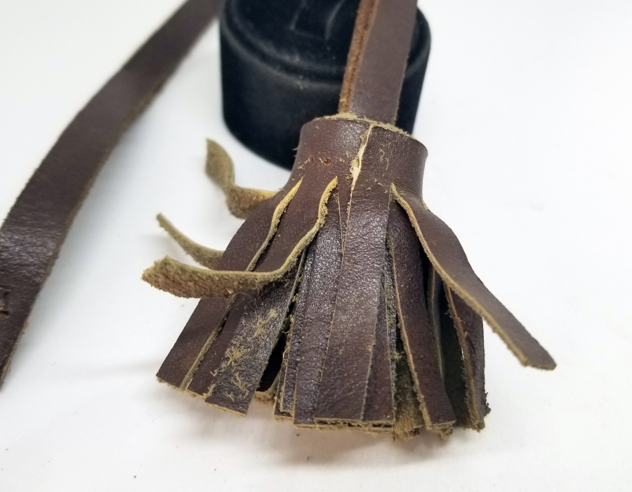 OSMANLI DÖNEMİ ÇOK NADİR DERİ SUBAY KILIÇ PÜSKÜLÜ