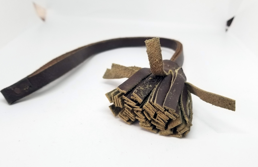 OSMANLI DÖNEMİ ÇOK NADİR DERİ SUBAY KILIÇ PÜSKÜLÜ