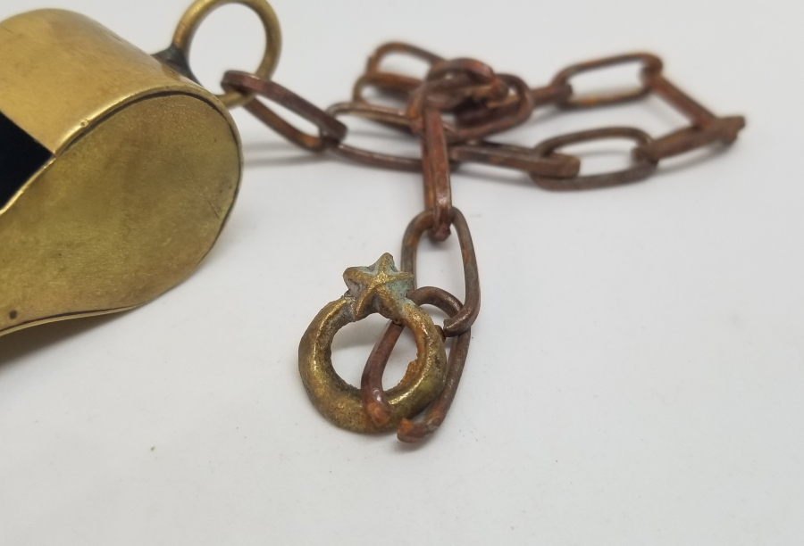 ÜZERİ AY YILDIZLI ÇOK NADİR OSMANLI POLİS DÜDÜĞÜ