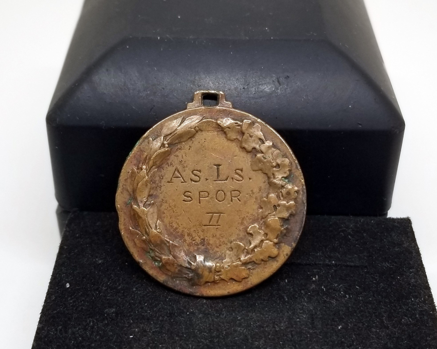 BOKS KONULU ANTİKA MADALYA